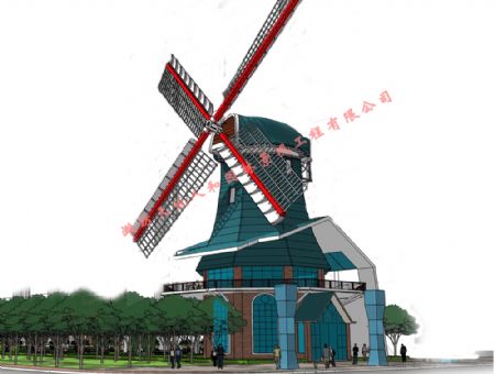 點擊查看詳細信息<br>標題：古典荷蘭風車-001 閱讀次數：1412